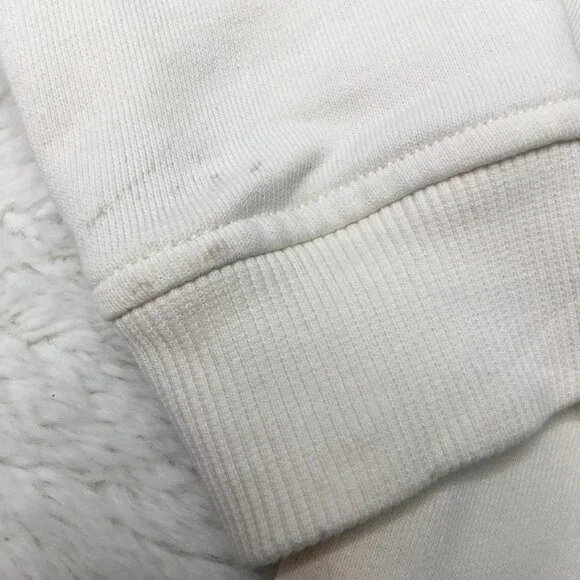 Hanna Andersson Little Girl Off White Floral Sweatshirt Top Size 4 Embroidered - Picture 3 of 12